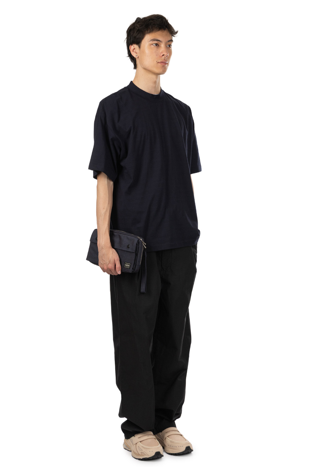 Still by hand - Mixed Colour T-Shirt - Black Navy