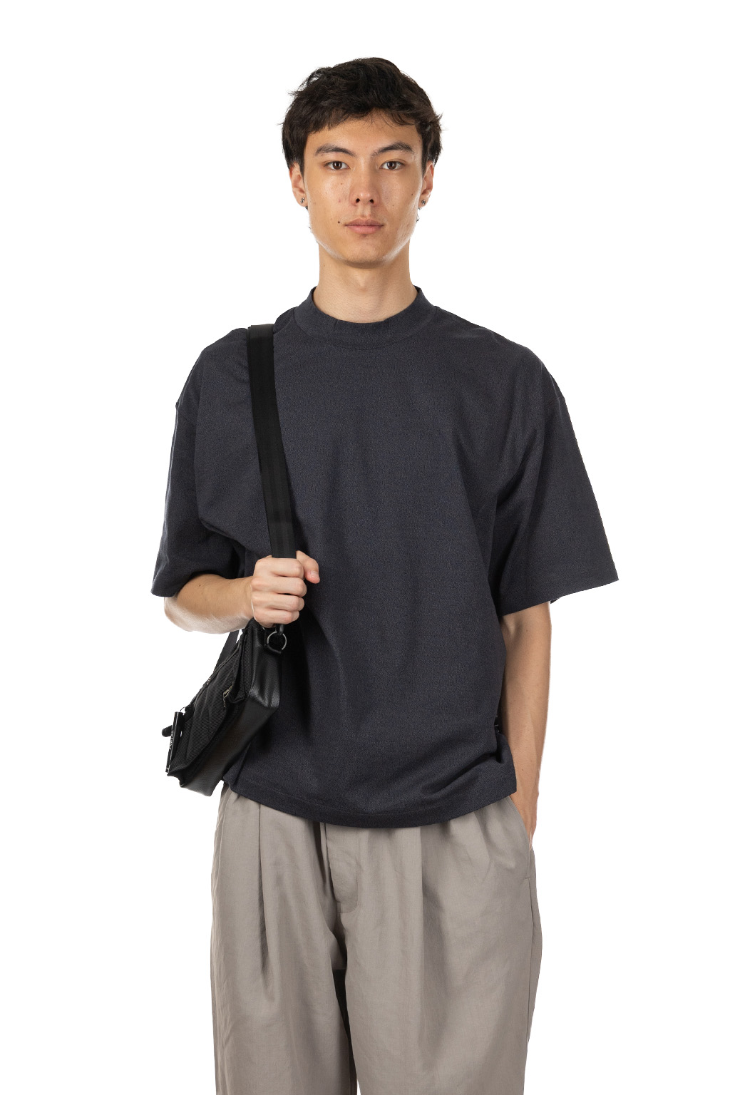 Still by hand - Mixed Colour T-Shirt - Blue Charcoal