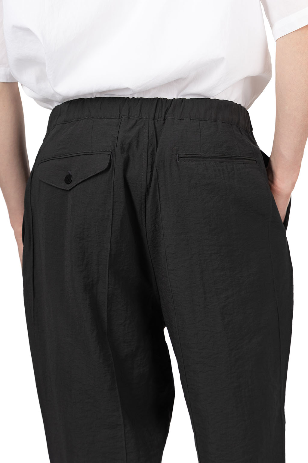 Still by hand - Pin tuck easy pants - Charcoal