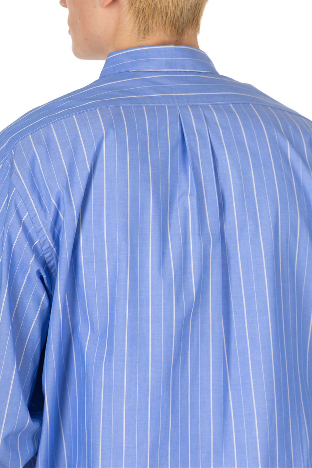 Still by hand - Regular collar shirt - Blue Stripe