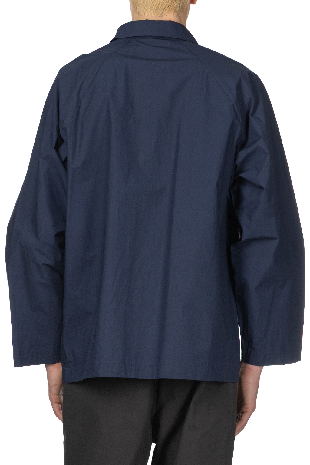 Still by hand - Silicone Coated Shirt Jacket - Deep Blue