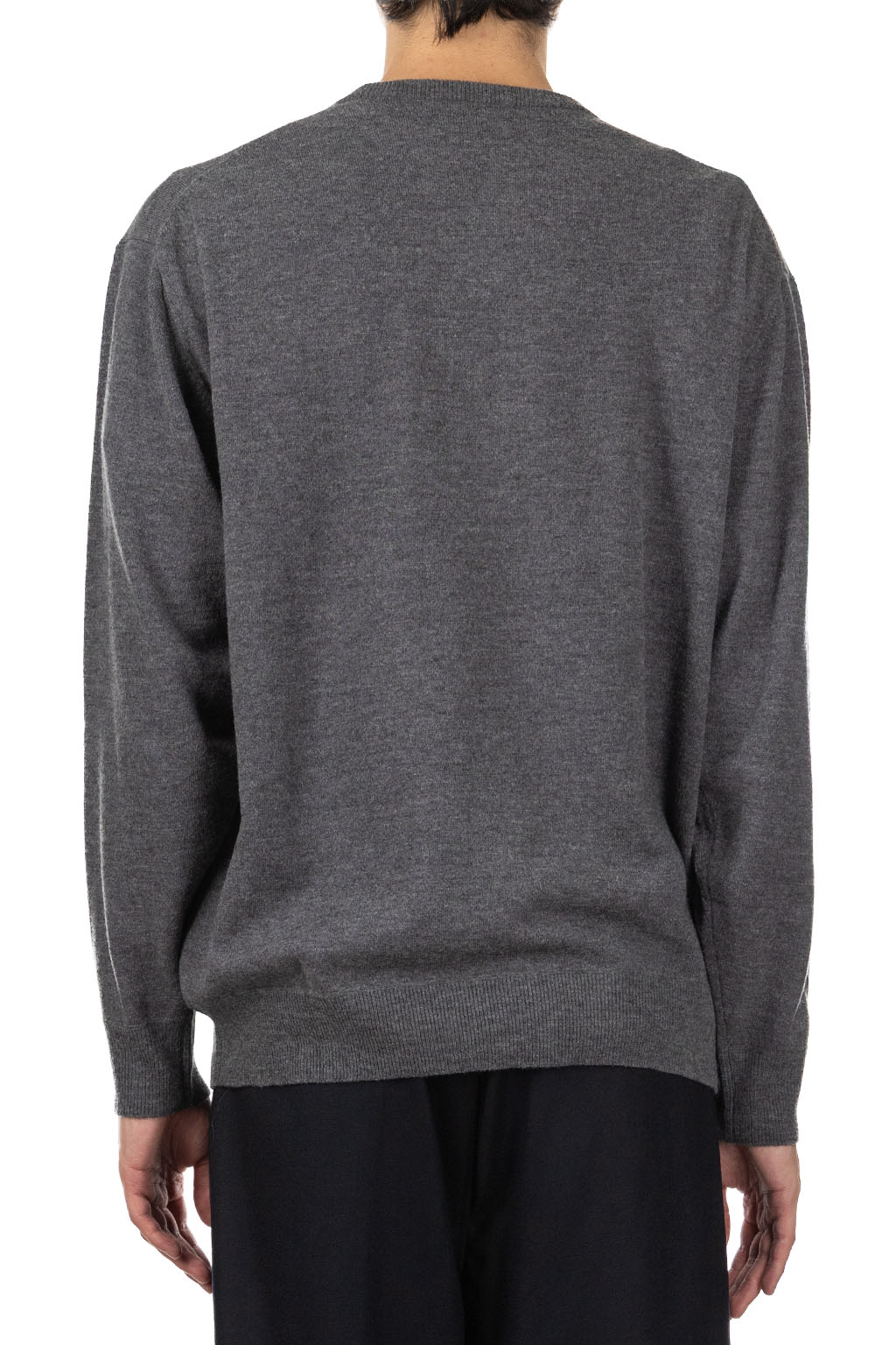Still by hand - Silk Mixed Pullover - Grey