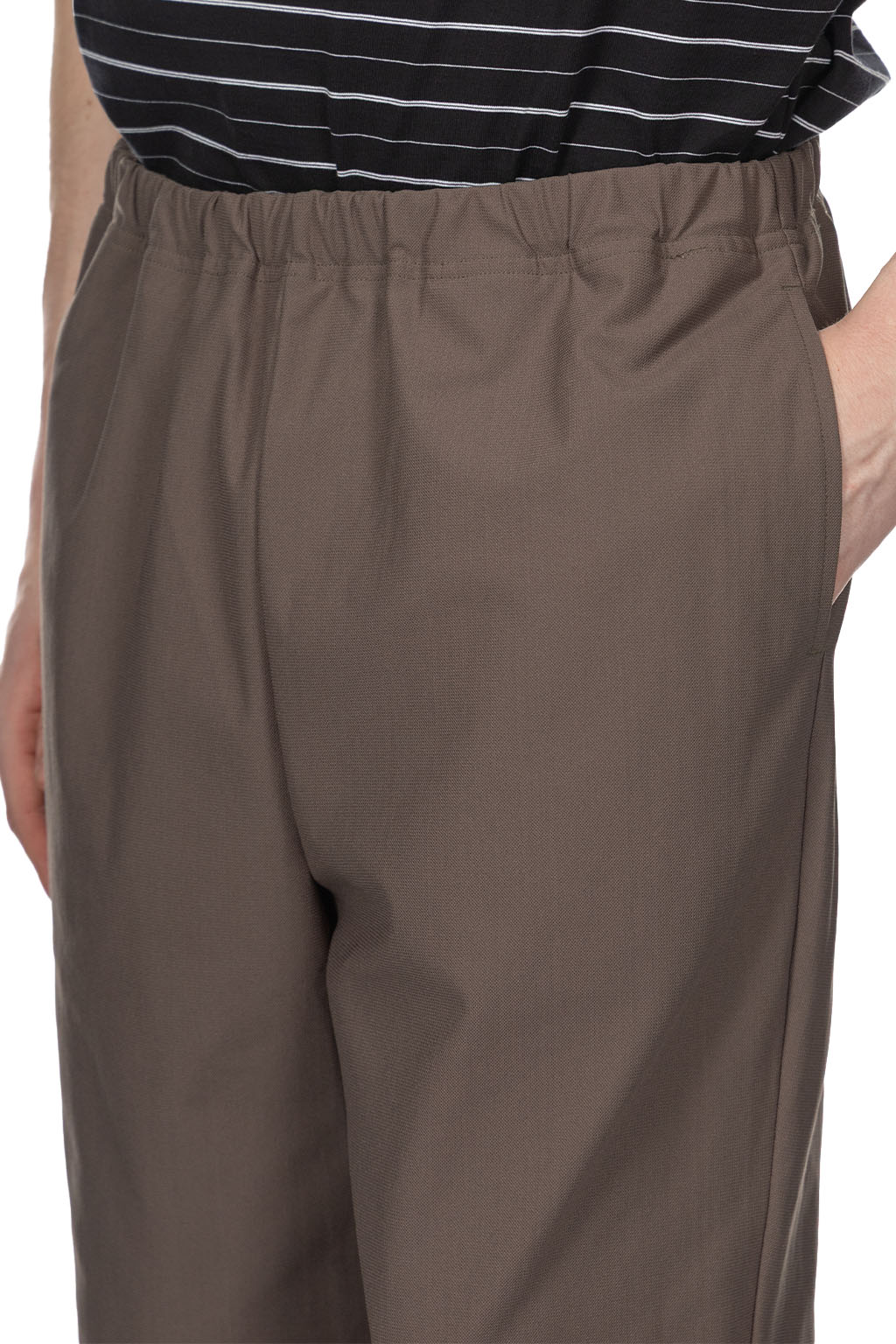 Still by hand - Slim Tapered Jersey Pants - Olive
