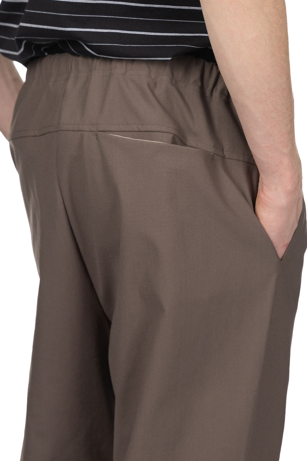 Still by hand - Slim Tapered Jersey Pants - Olive
