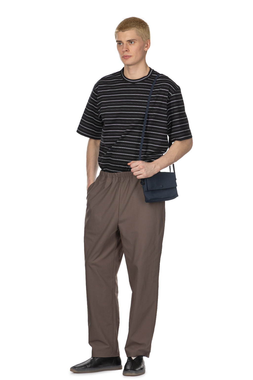 Still by hand - Slim Tapered Jersey Pants - Olive