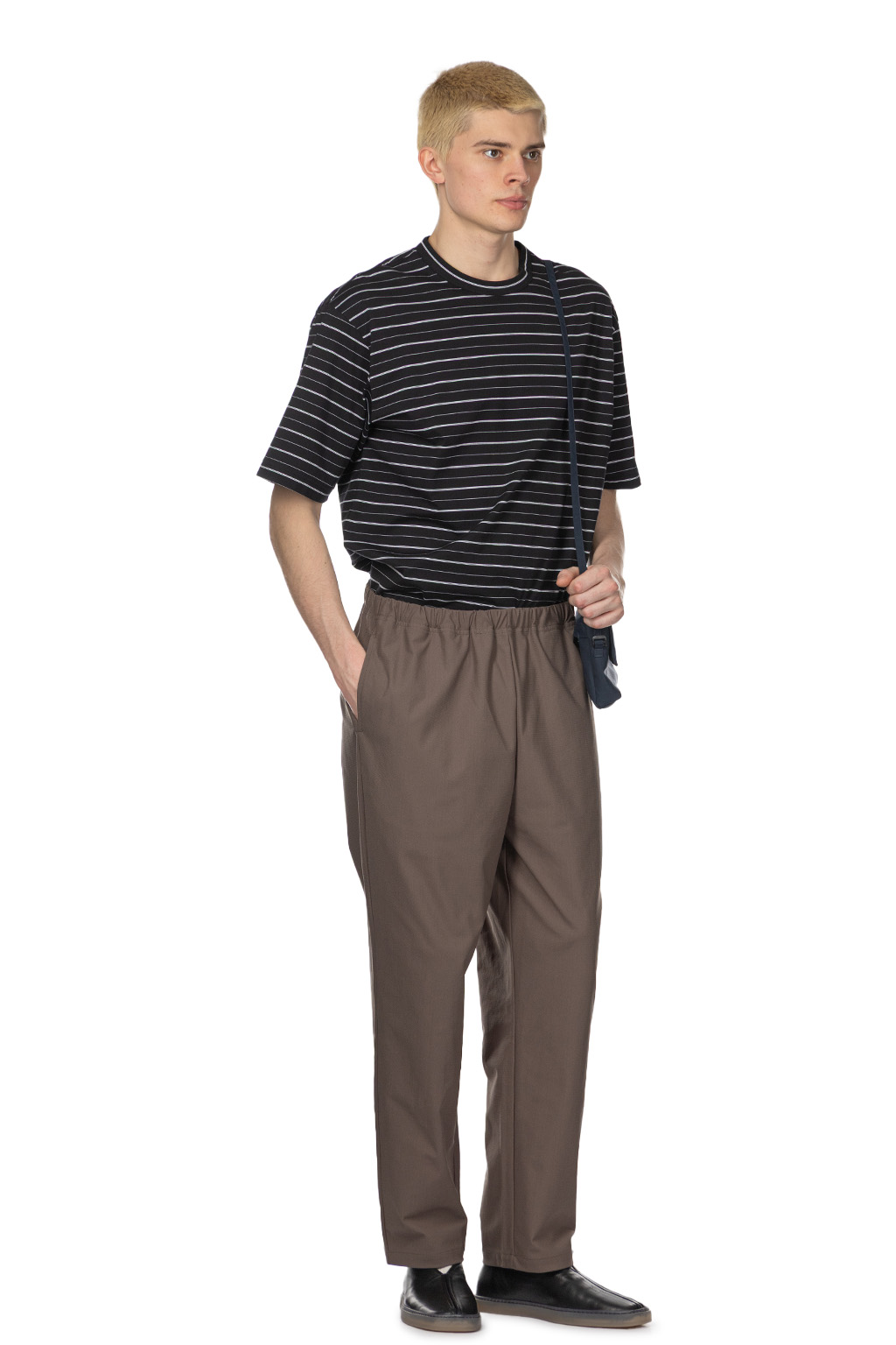 Still by hand - Slim Tapered Jersey Pants - Olive