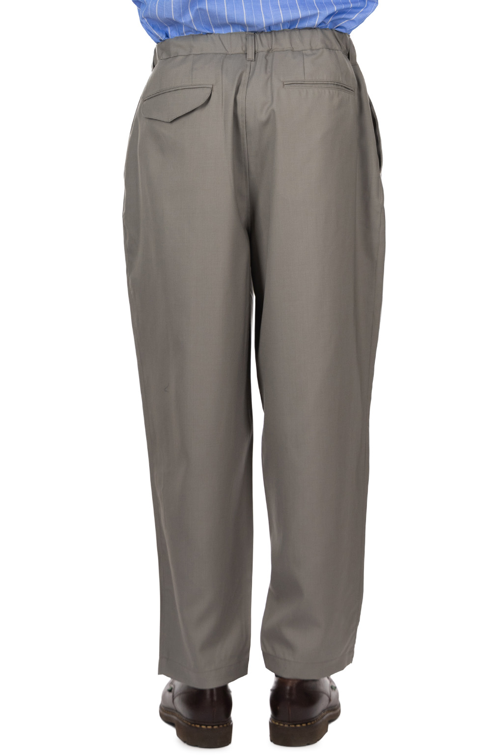 Still by hand - Summer wool wide pants - Grey