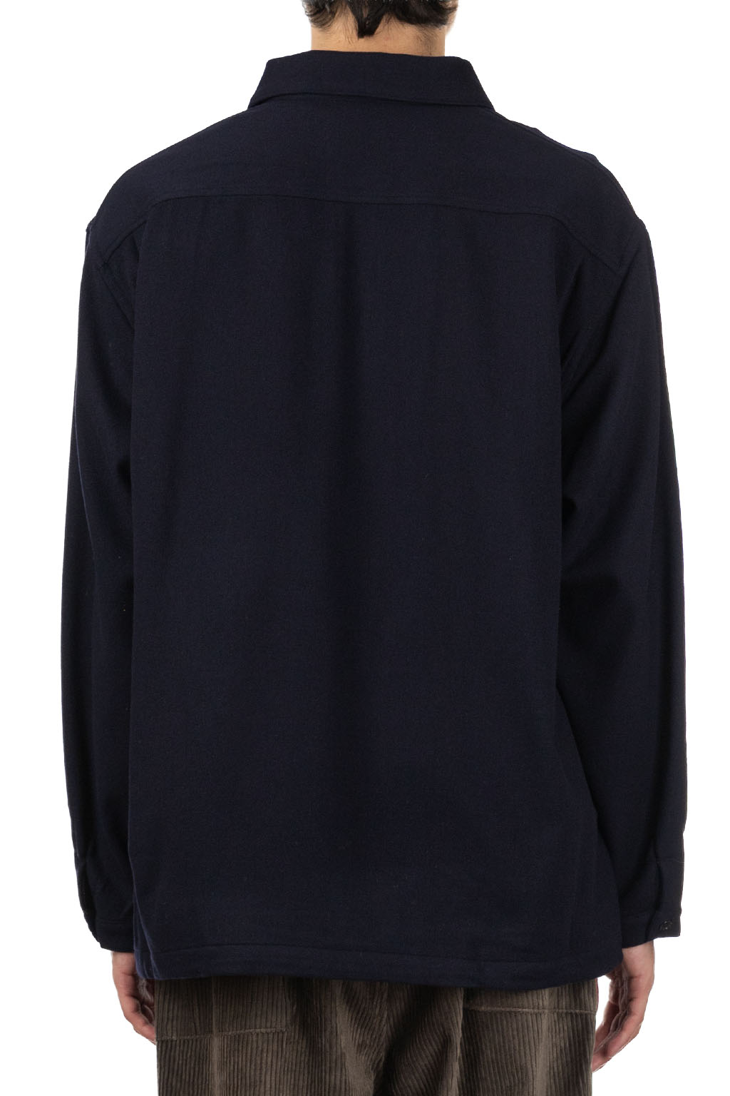 Still by hand - Wool Nylon Pullover Shirt - Navy