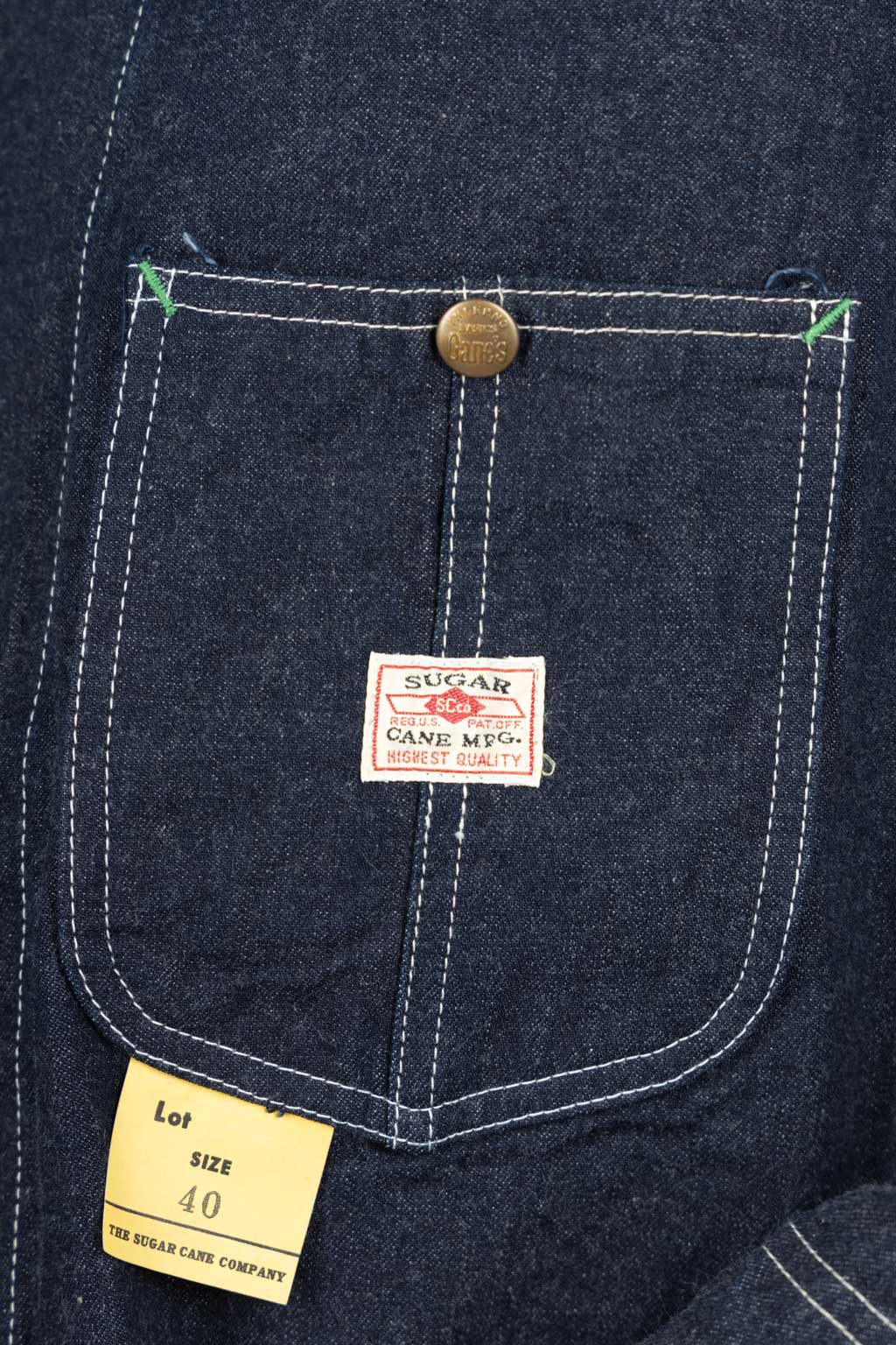 Sugar Cane - 11oz Blue Denim Work Coat