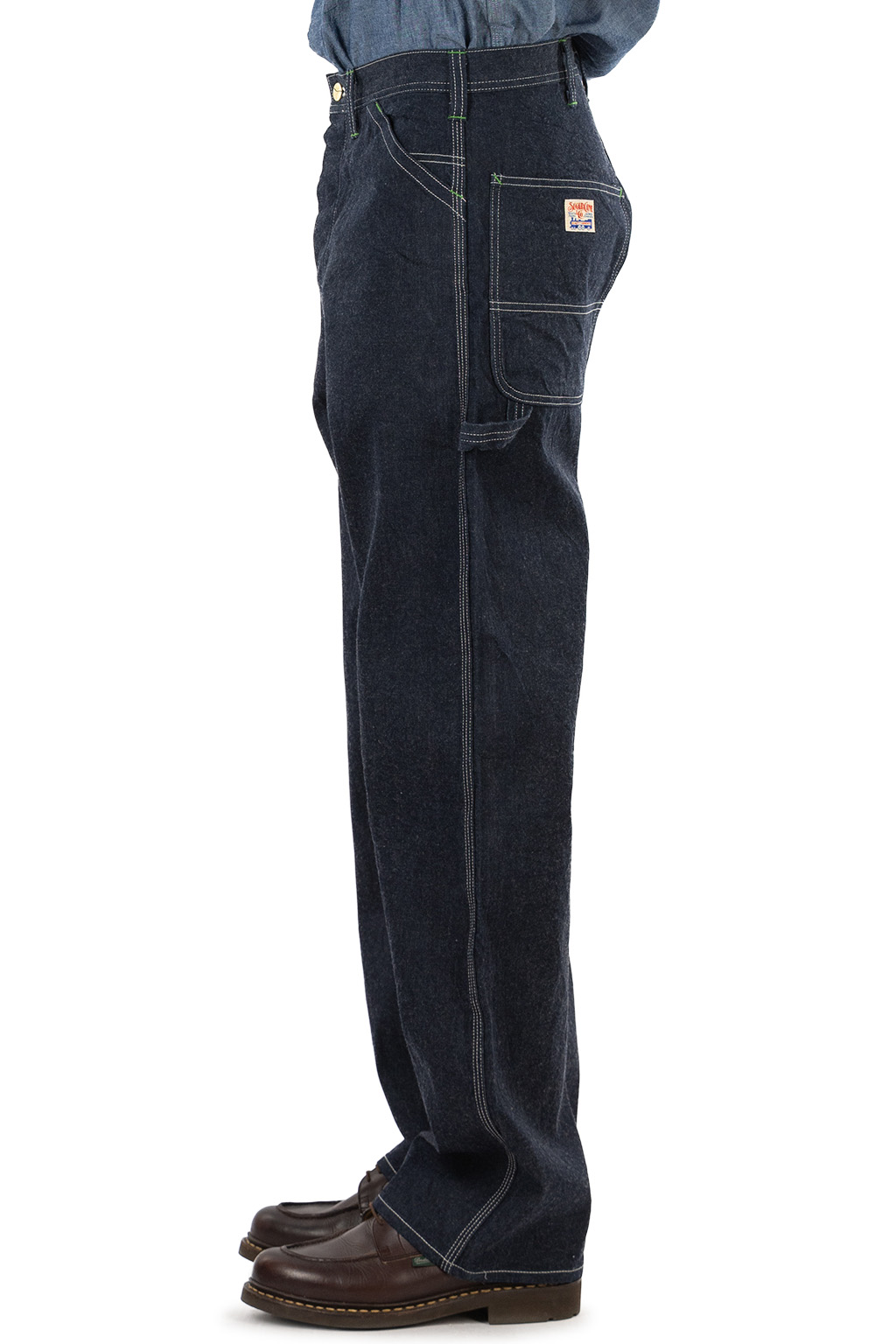 Sugar Cane - 11oz Blue Denim Work Pants - One Wash