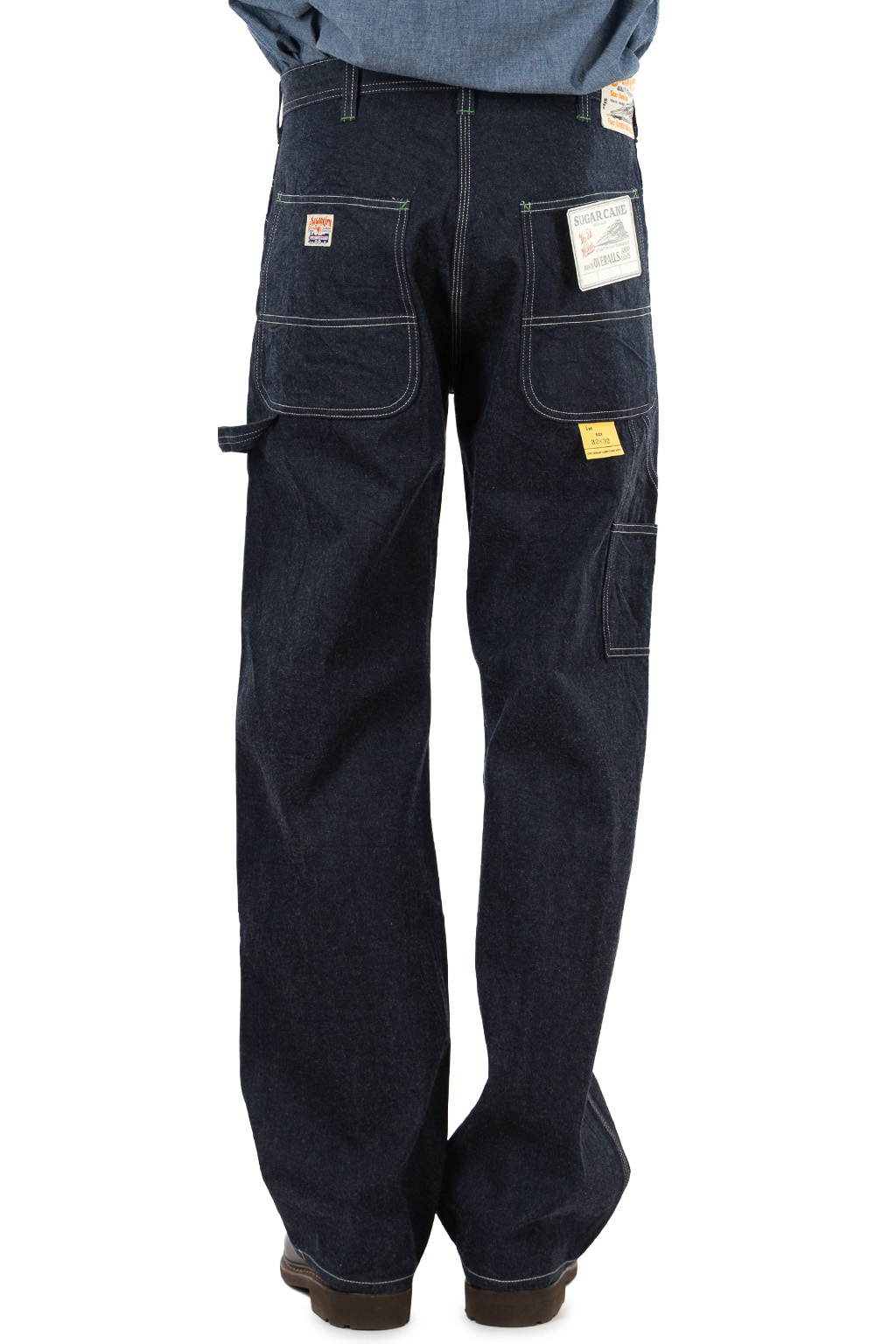 Sugar Cane - 11oz Blue Denim Work Pants - One Wash