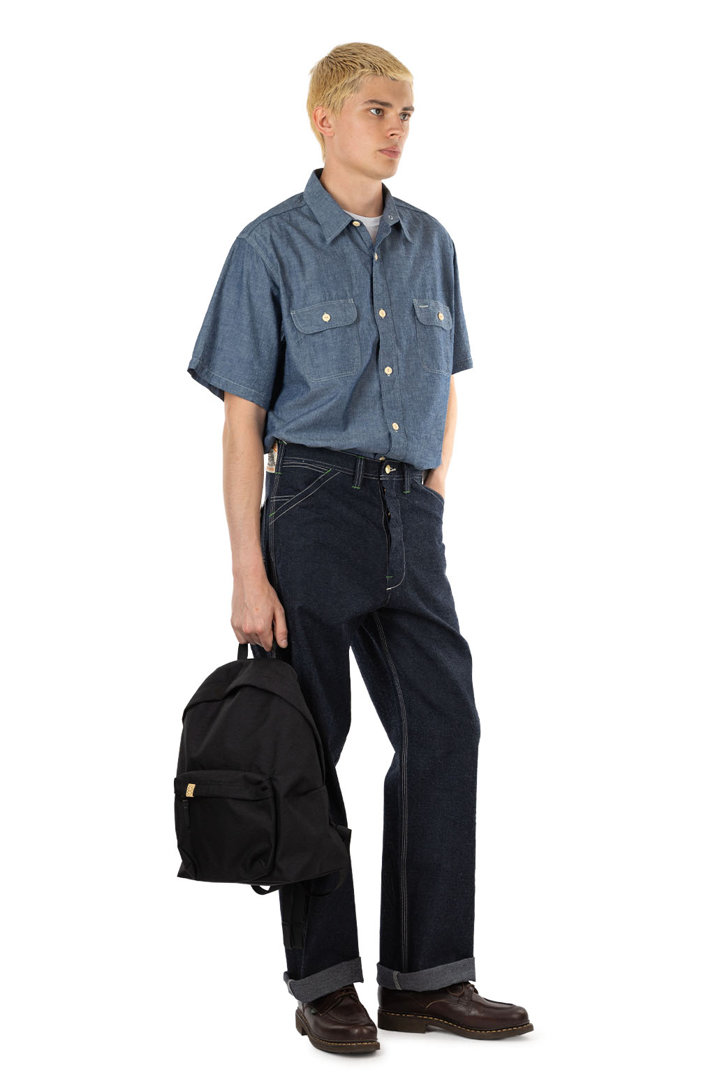 Sugar Cane - 11oz Blue Denim Work Pants - One Wash