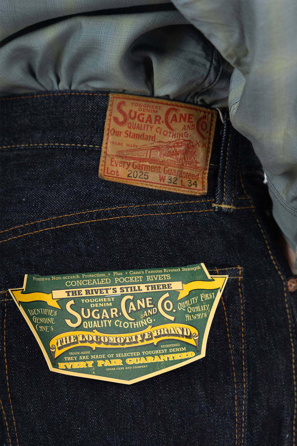 Sugar Cane - 13oz. Denim Waist Overalls 2025 Model (Wide Leg)