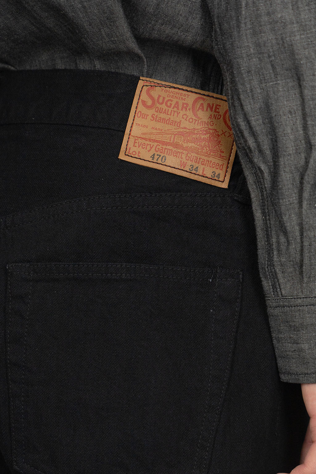 Sugar Cane 1947 Model Type-III - Slim Fit/ Black