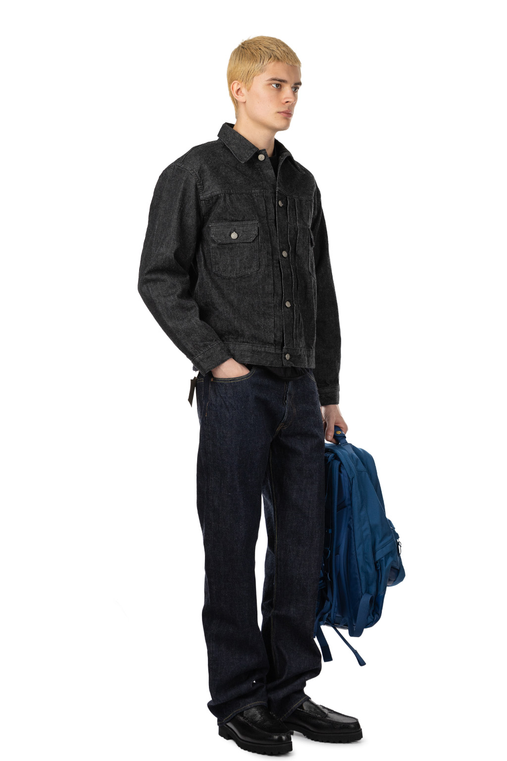 Sugar Cane - Type 2 Jacket- Black Sulfer-dyed - Black