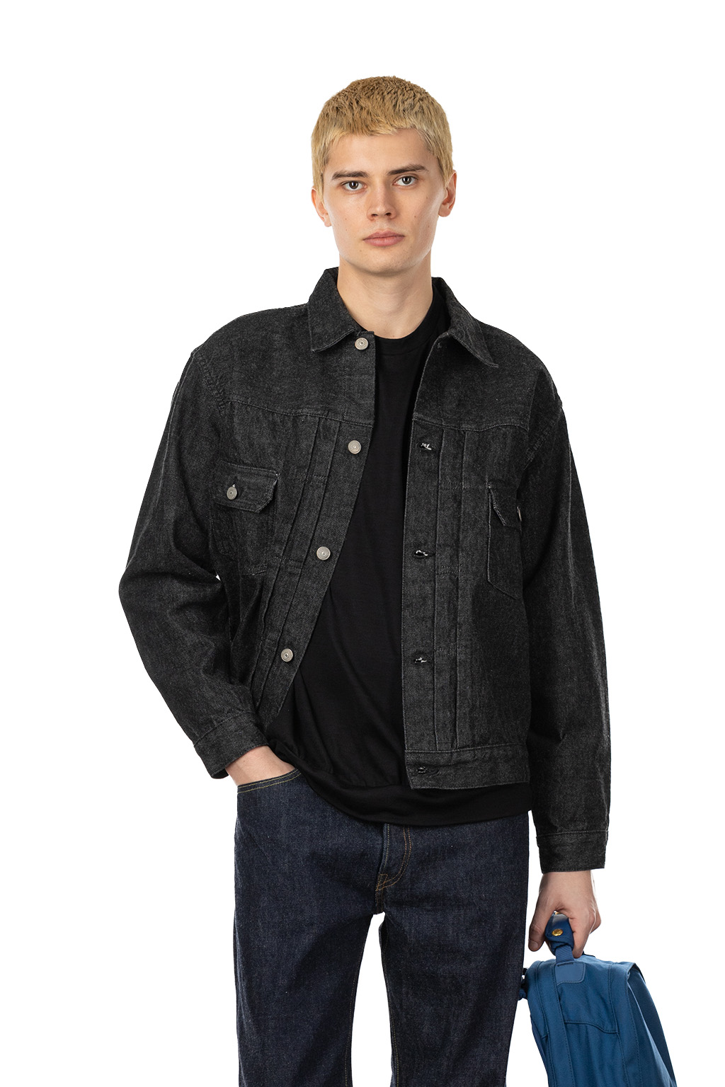 Sugar Cane - Type 2 Jacket- Black Sulfer-dyed - Black
