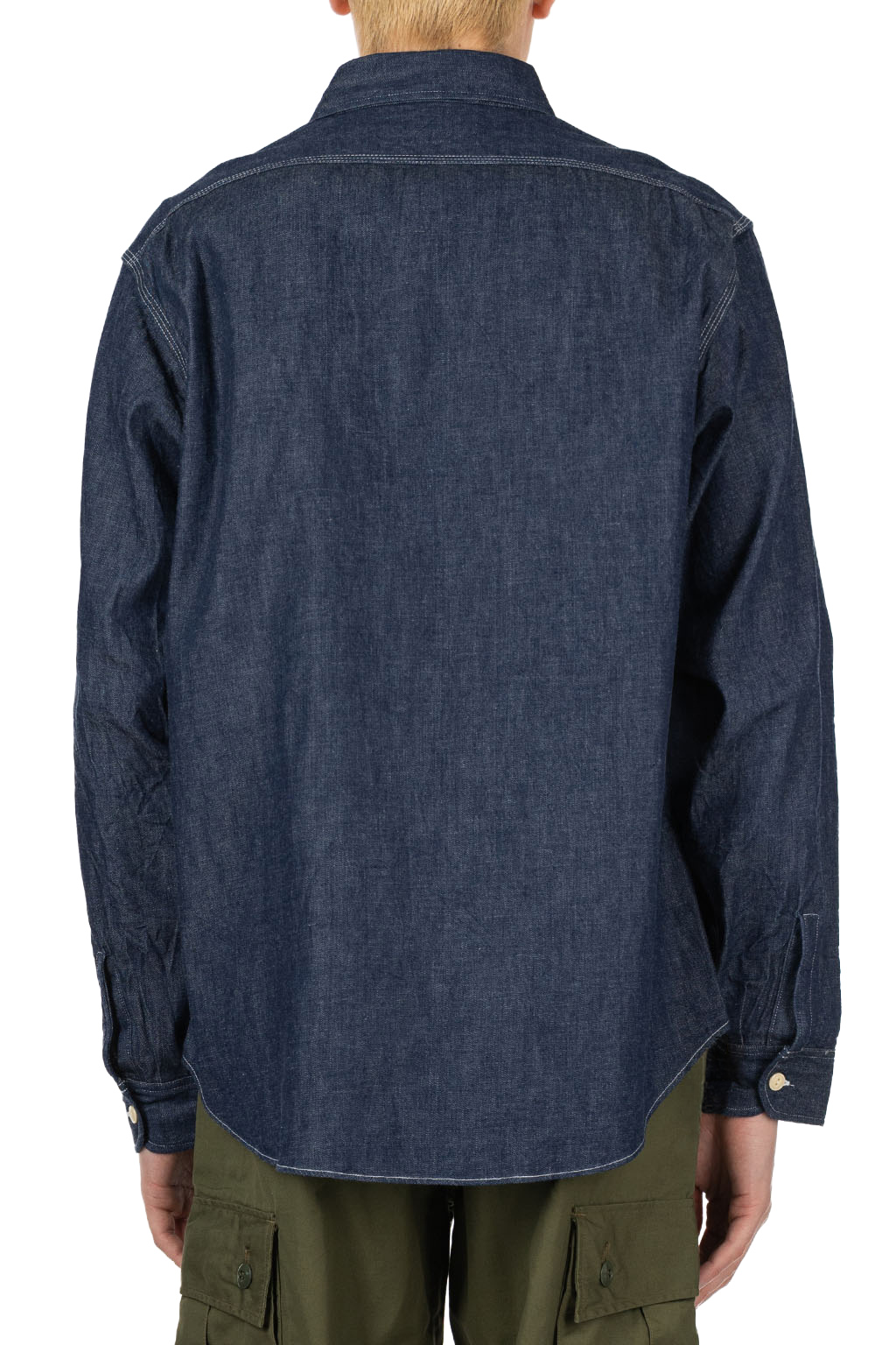 Sugar Cane - Blue Denim Work Shirt