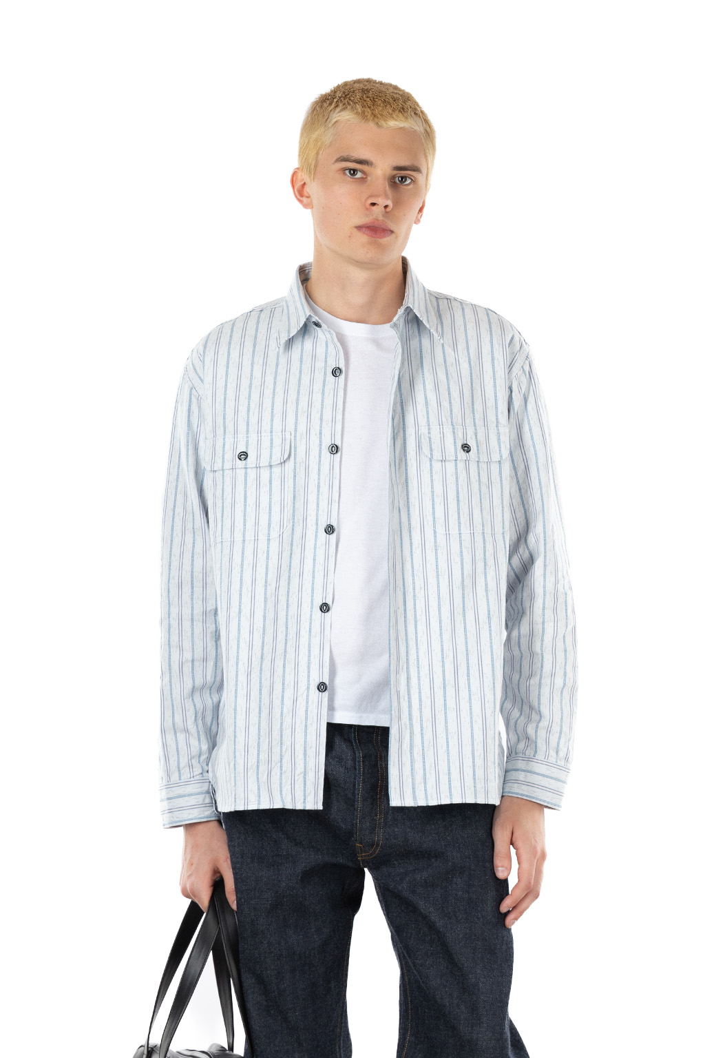 Sugar Cane - Fiction Romance - 6oz. Indigo Stripe Work Shirt