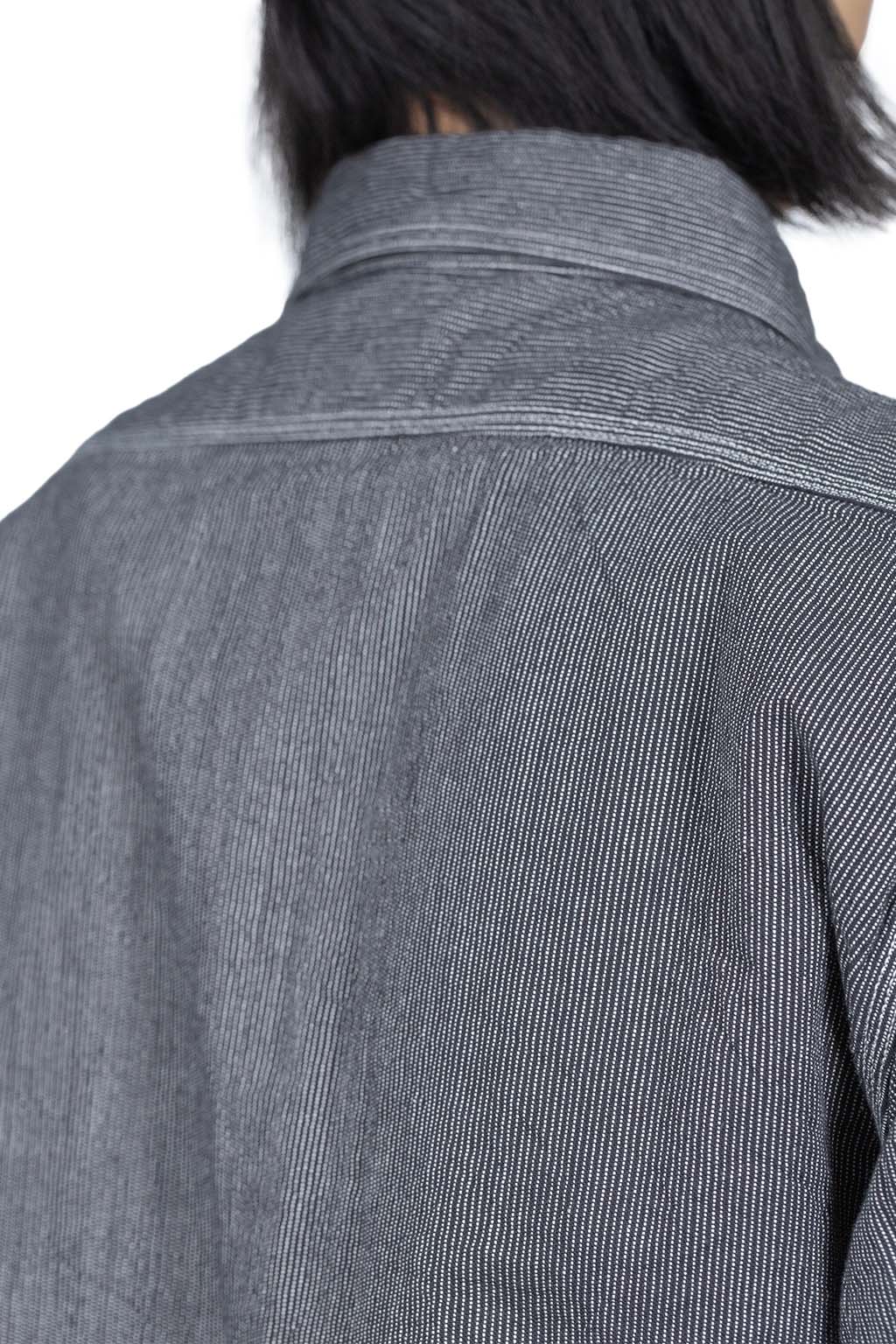 Sugar Cane Jean Cord Work Shirt - Black