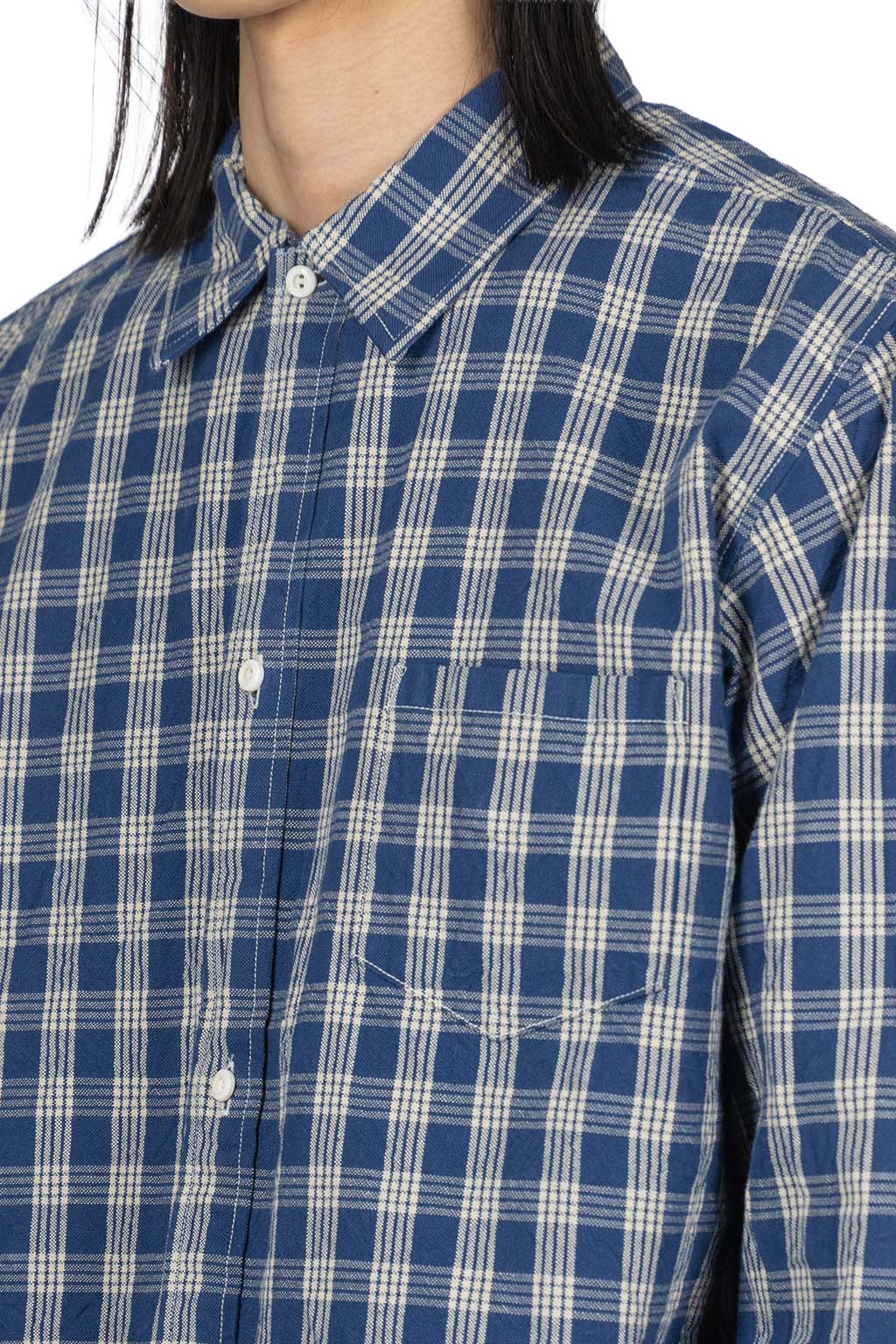Sun Surf - Union Supply Palaka Check Shirt Blouse - Navy