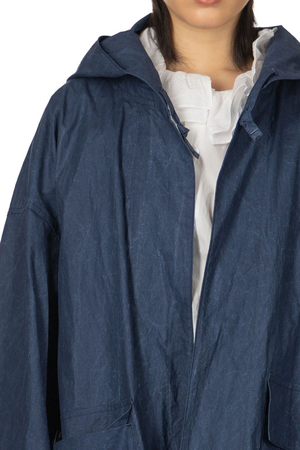 TOUJOURS - Mods Robe Coat - Navy