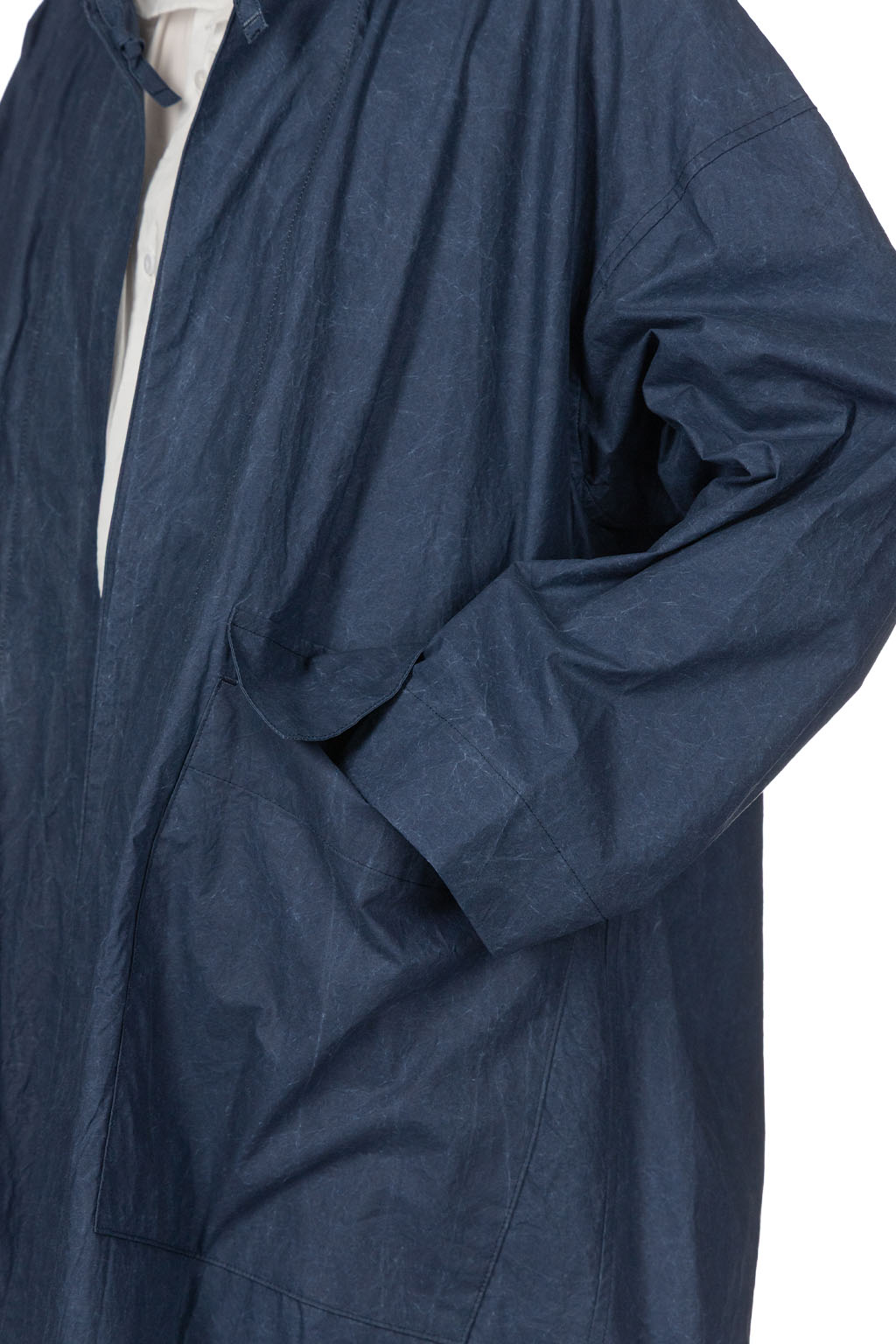 TOUJOURS - Mods Robe Coat - Navy