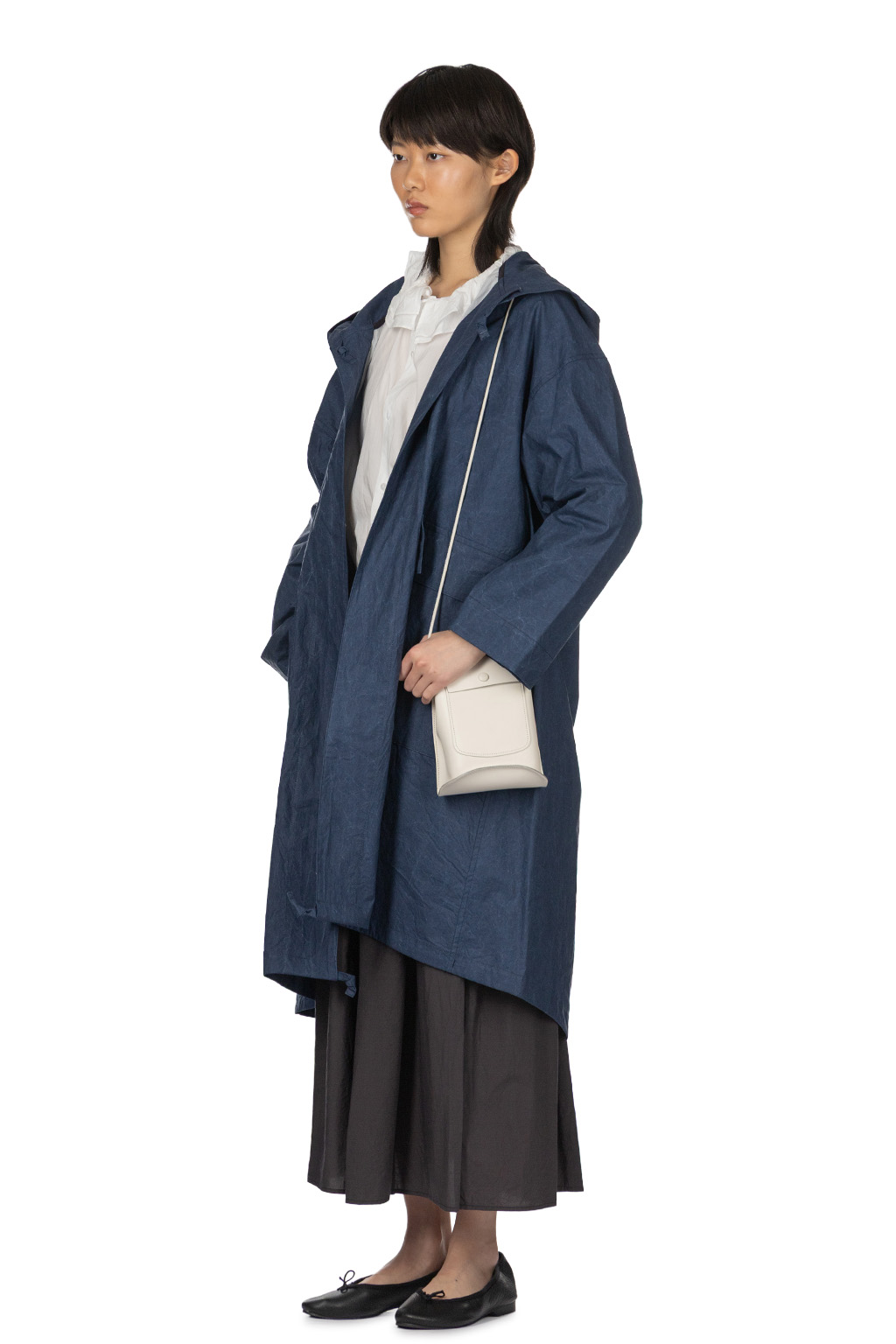 TOUJOURS - Mods Robe Coat - Navy