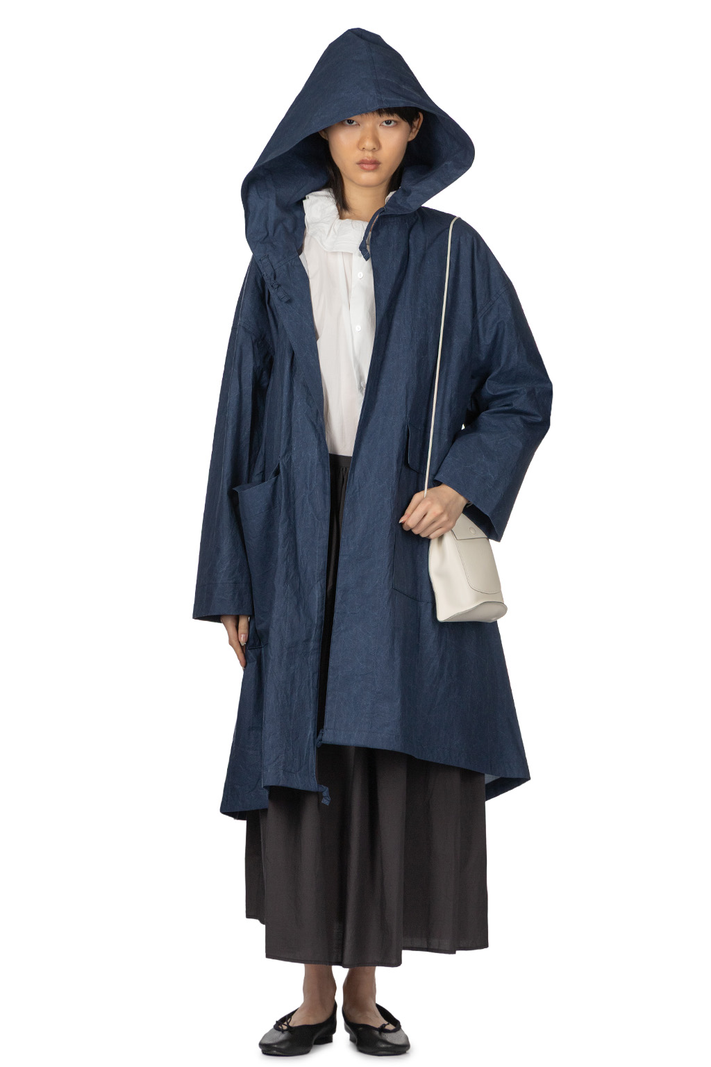 TOUJOURS - Mods Robe Coat - Navy
