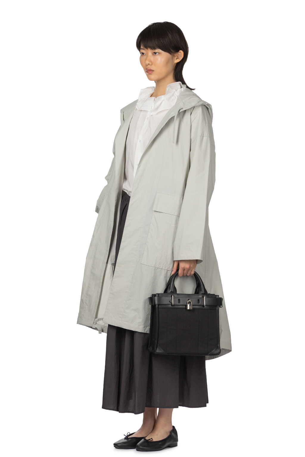 TOUJOURS - Mods Robe Coat - Smoke Grey