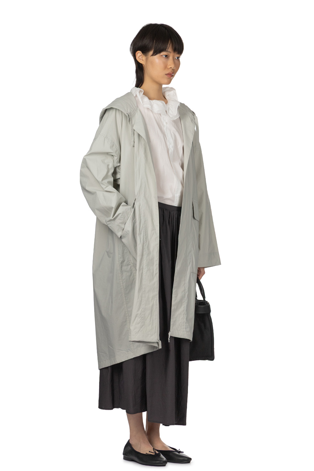 TOUJOURS - Mods Robe Coat - Smoke Grey