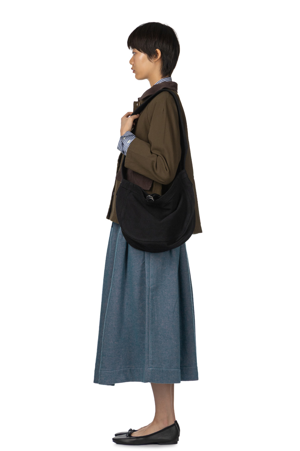 Taiga Takahashi - Lot.018 Newsboy Bag Small - Black
