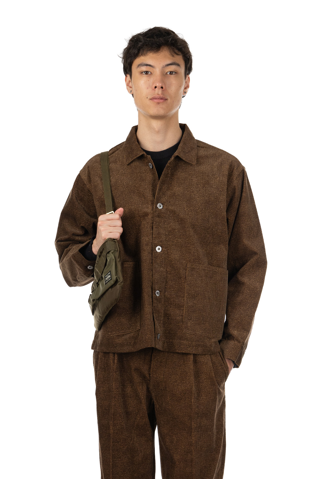 Taiga Takahashi - Lot.303 Coverall Jacket - Melange Brown