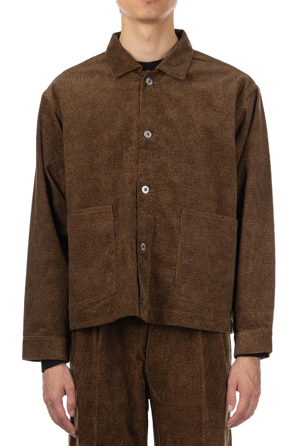 Taiga Takahashi - Lot.303 Coverall Jacket - Melange Brown