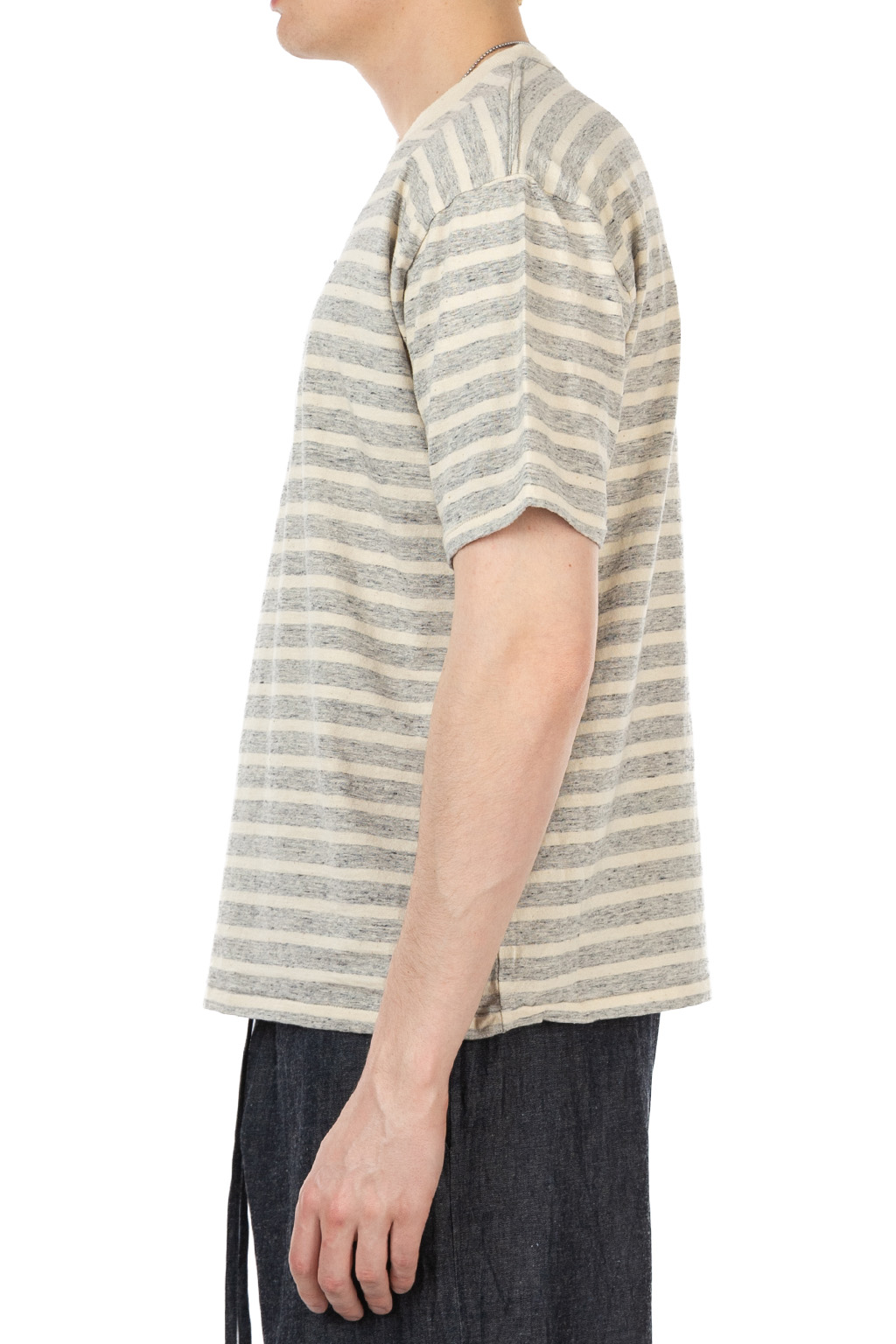 Taiga Takahashi - Lot.617 Border Tee Shirt - Gray Natural