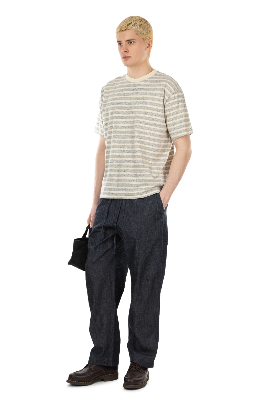 Taiga Takahashi - Lot.617 Border Tee Shirt - Gray Natural