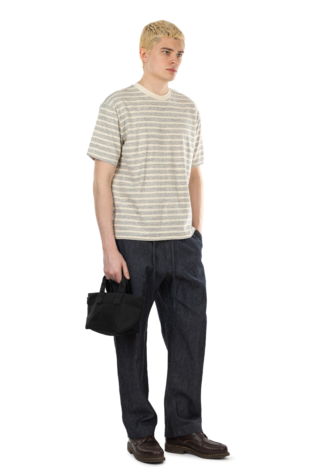 Taiga Takahashi - Lot.617 Border Tee Shirt - Gray Natural