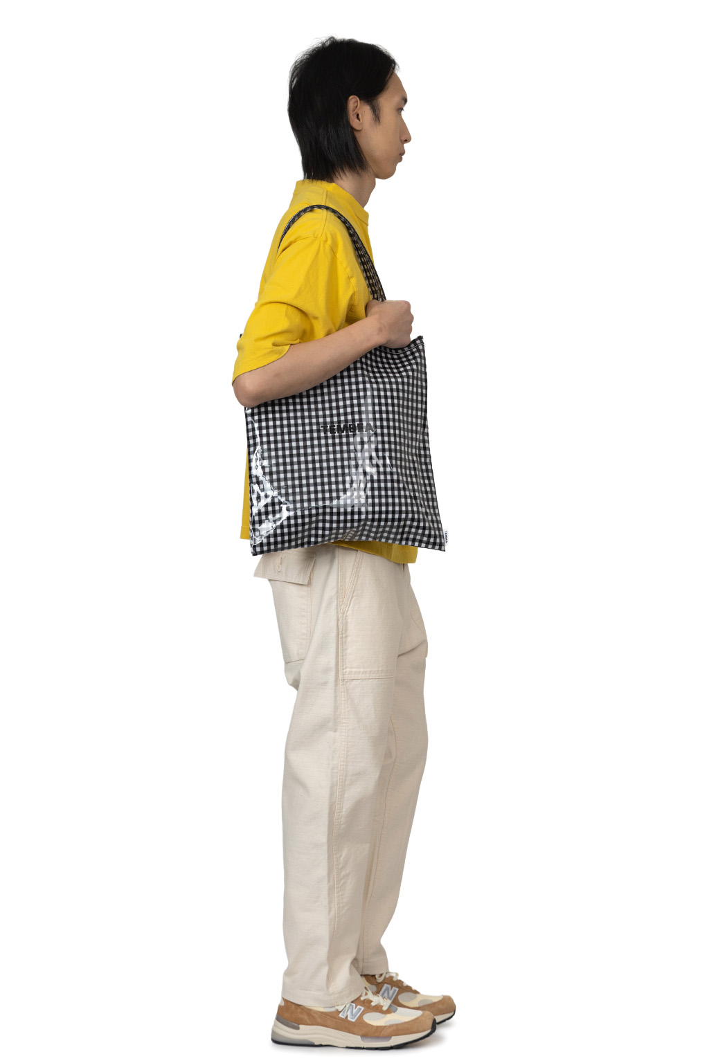 Tembea - 3Handle Tote -  Gingham Black