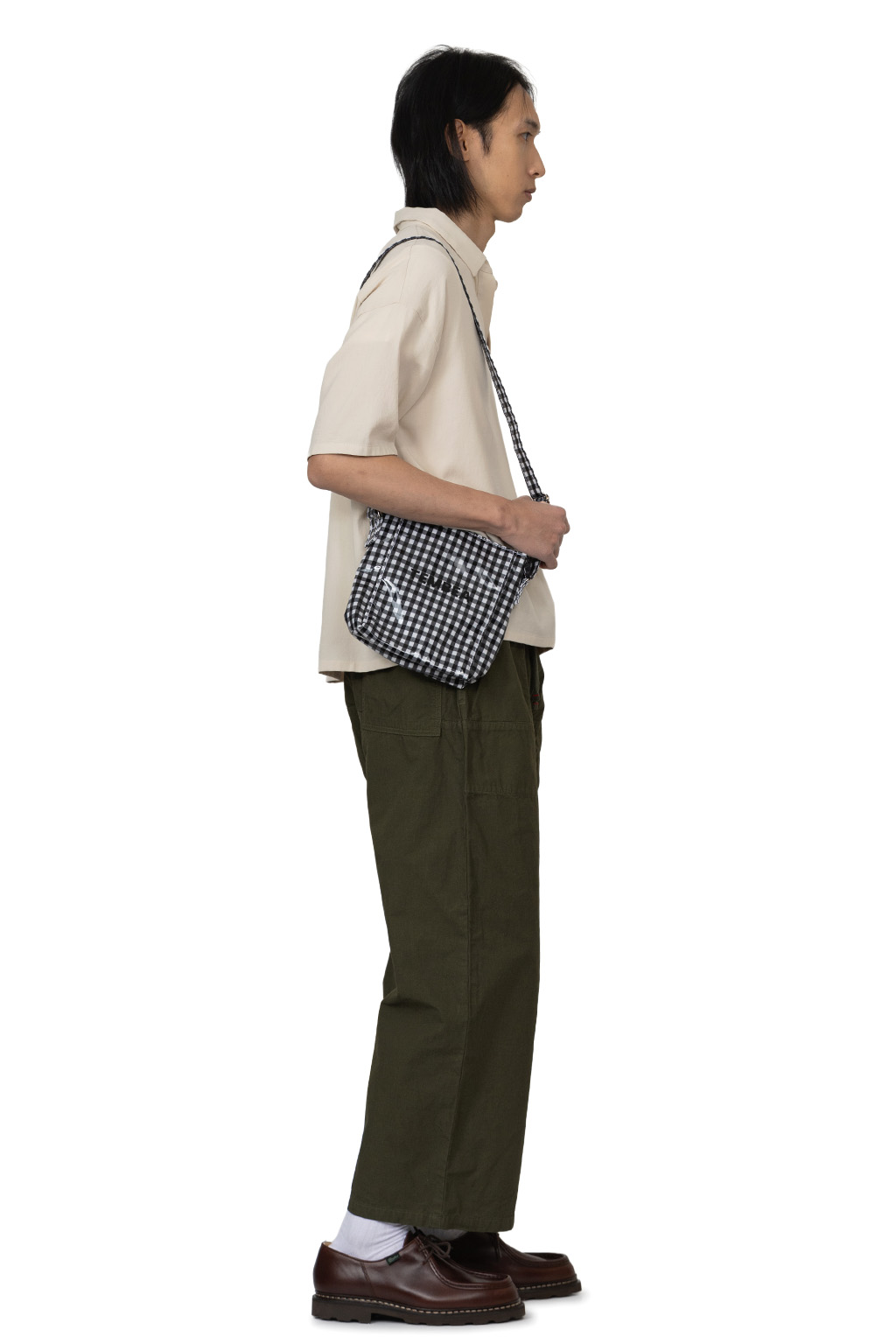 Tembea - Mini Shoulder - Gingham Black