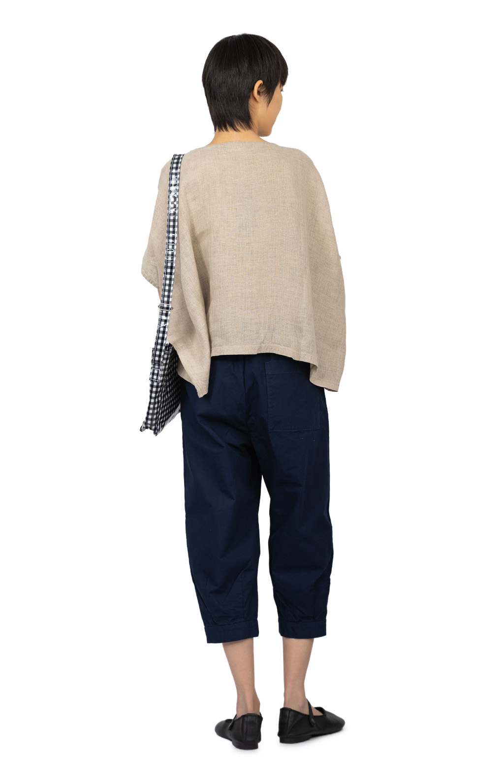 Tembea - Mini Shoulder - Gingham Black