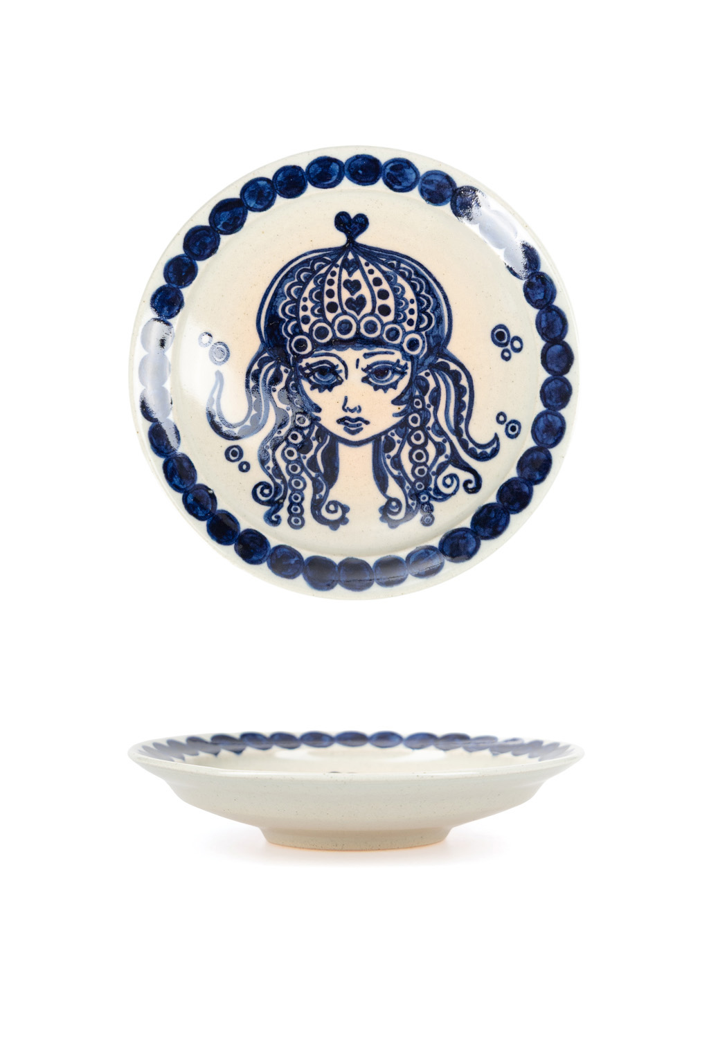 The Art of Japanese Ceramics - Ikuko - Jellyfish Ceramic Dish Saucer