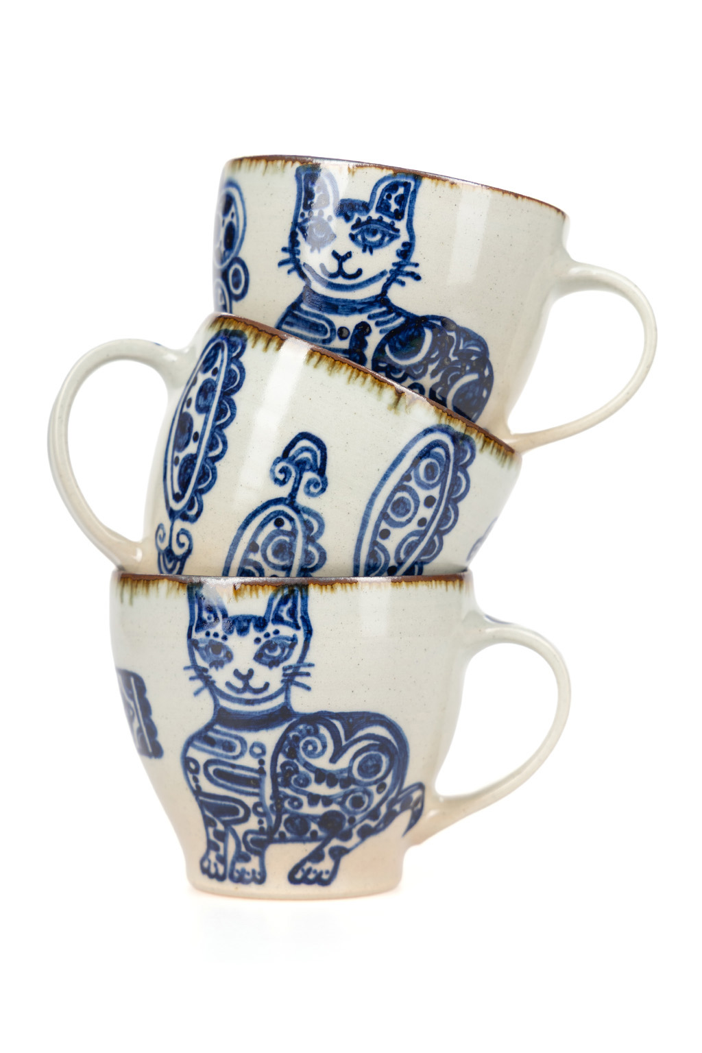 The Art of Japanese Ceramics - Ikuko - Cat Ceramic Mug - Large