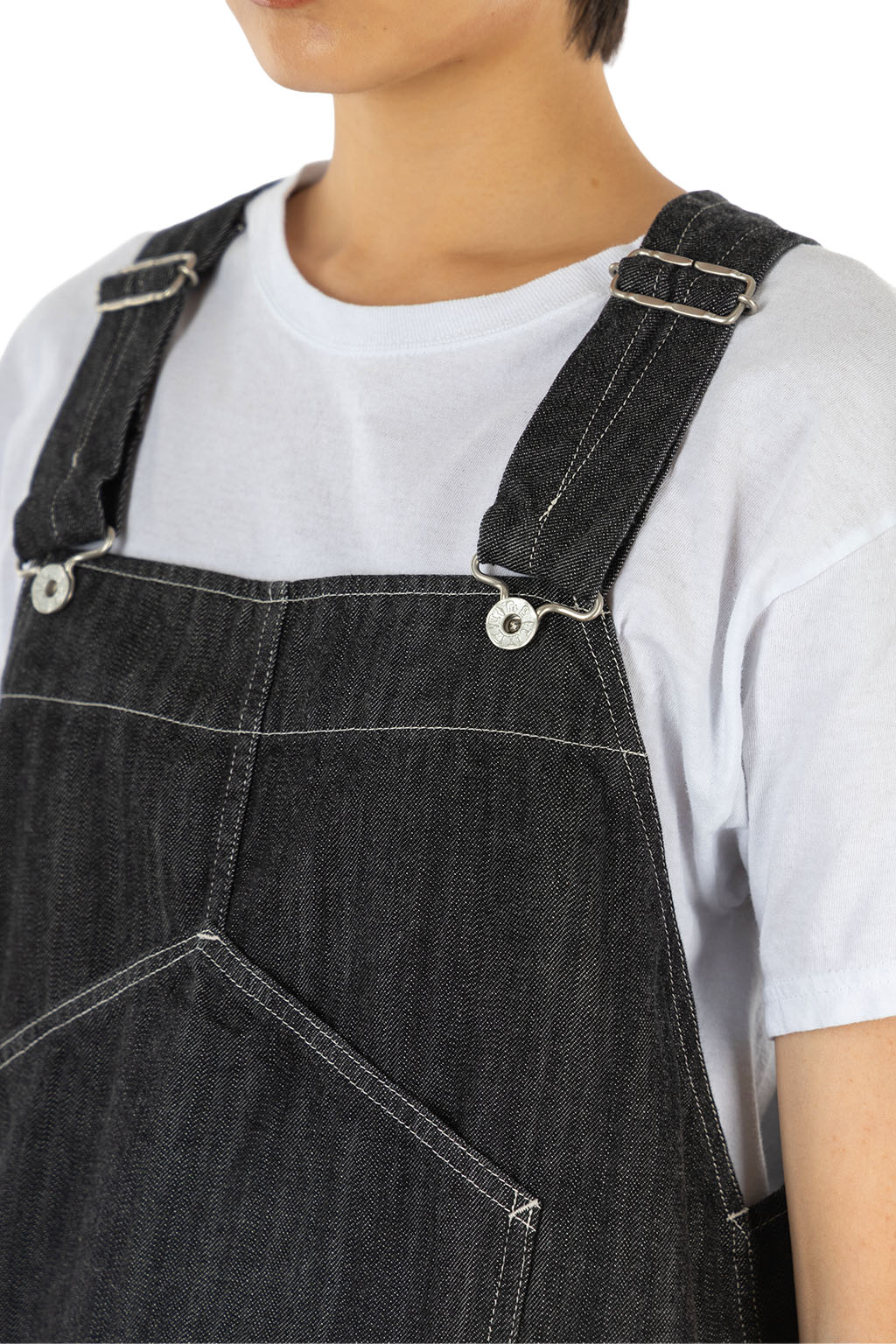 Tigre Brocante - 11oz Black Denim Workman Bib Vest