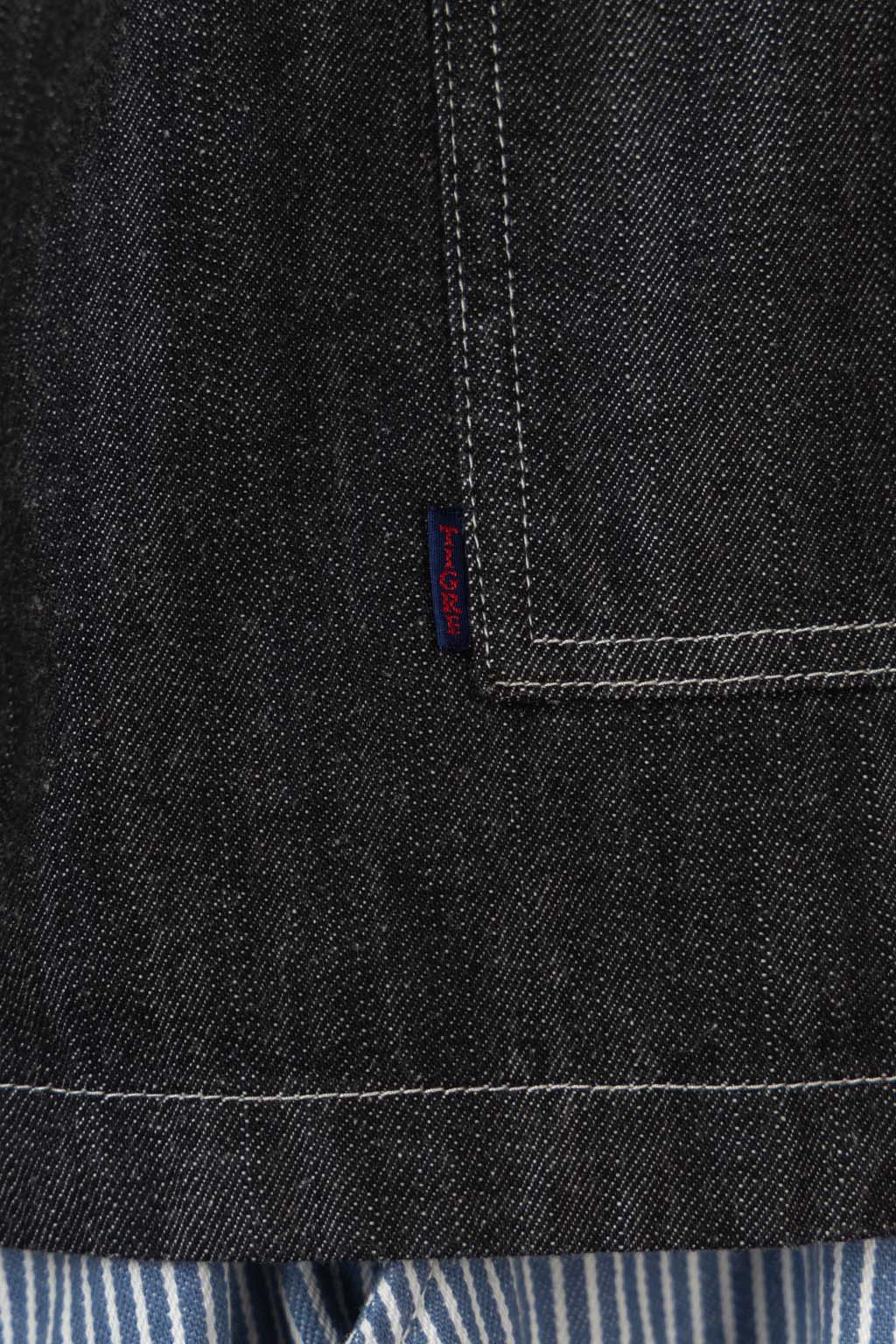 Tigre Brocante - 11oz Black Denim Workman Bib Vest