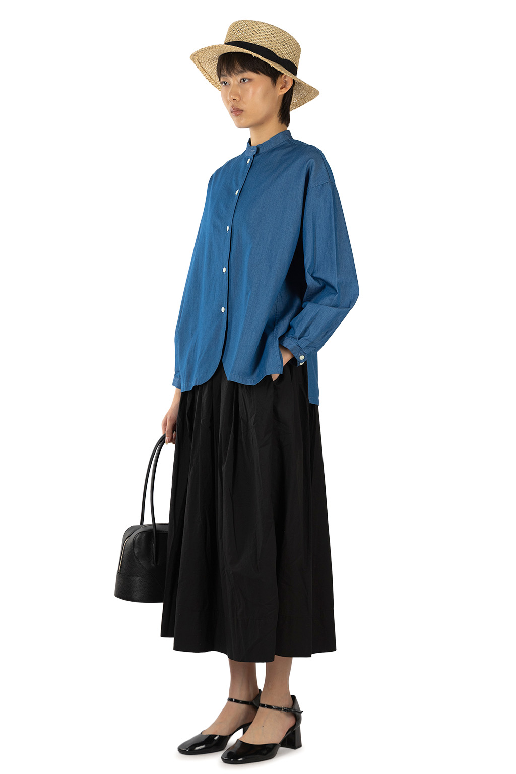 Tigre Brocante - 4oz Twill Light Denim Back Slit Shirt