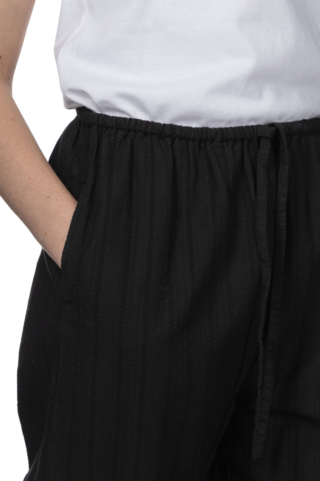 Tigre Brocante - Cotton Lace Kurta Pants - Black