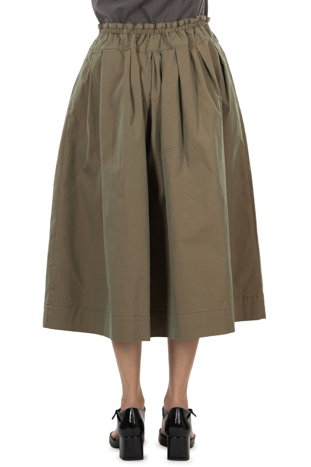Tigre Brocante - Cotton Polyester Gabardine Long Skirt