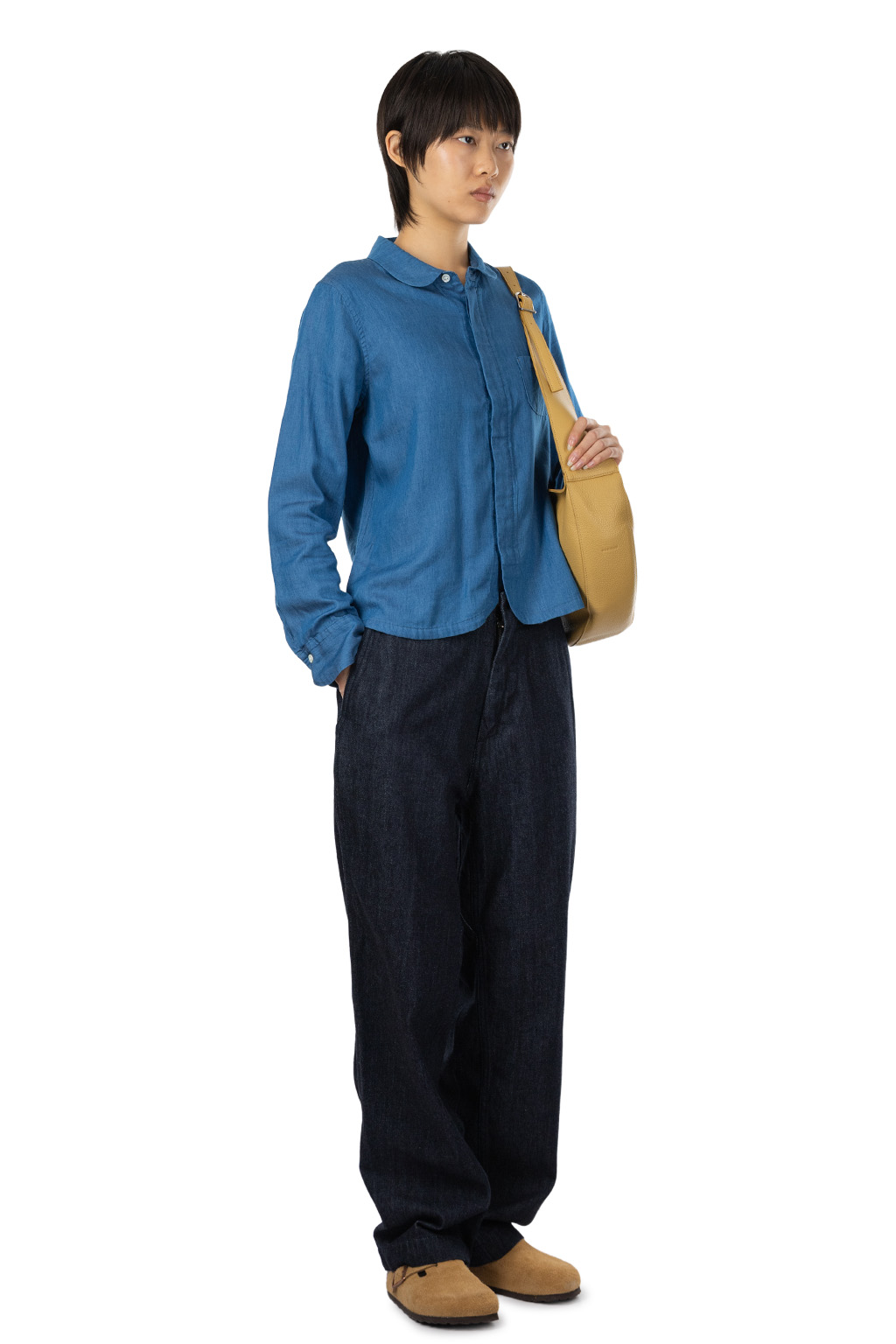 Tigre Brocante - Cotton Tencel Denim Esprit Long Sleeve Shirt