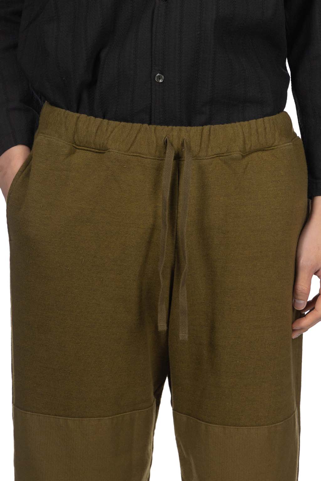 Tigre Brocante - Heather Patch Sweat Pants - Khaki