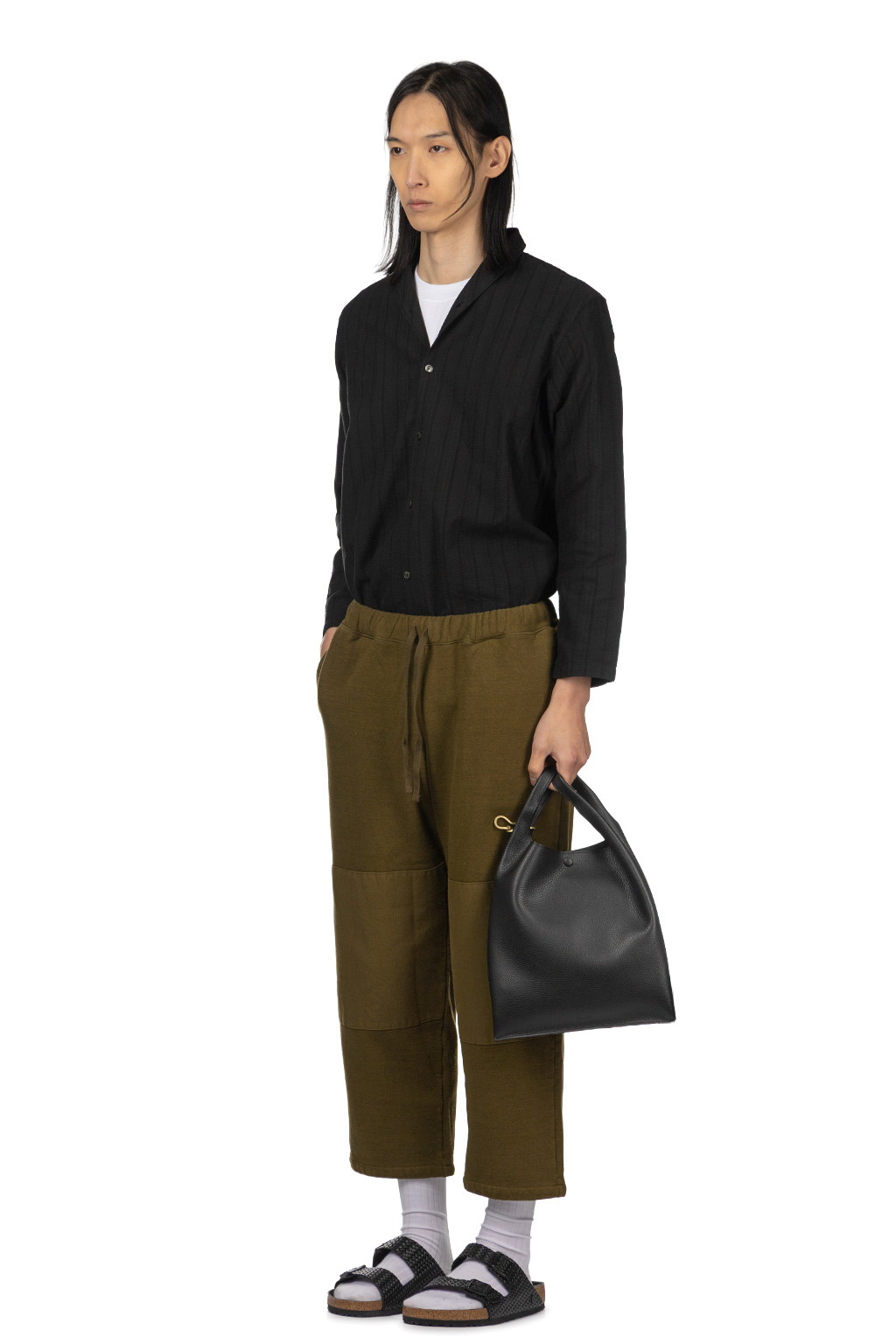 Tigre Brocante - Heather Patch Sweat Pants - Khaki