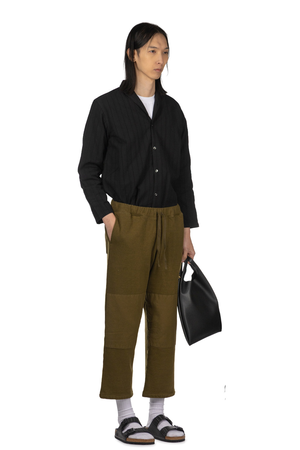 Tigre Brocante - Heather Patch Sweat Pants - Khaki